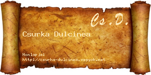 Csurka Dulcinea névjegykártya